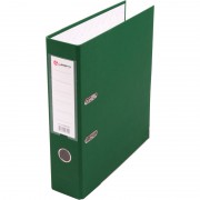 Папка-регистратор Lamark 80 мм зеленый, металл. окантовка, карман