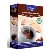 Фильтр для кофеварки Topperr №4 неотбеленные (100 штук в упаковке, артикул производителя 3014)