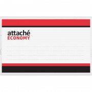 Бейдж Attache Economy горизонтальный 90х55 мм булавка/зажим плотный (50 штук в упаковке, размер вкл ...