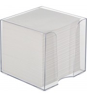 Блок для записей 90x90x90 мм в боксе белый Attache (плотность 65 г/кв.м)
