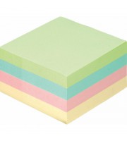 Стикеры Attache 51х51 мм пастельные 4 цвета (1 блок, 400 листов)