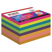 Стикеры Attache Economy 76x51 мм неоновые 8 цветов (1 блок, 400 листов)