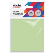Стикеры Attache Economy 76x76 мм пастельный зеленый (1 блок, 100 листов)