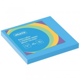 Стикеры Attache Simple 76х76 мм пастельные голубые (1 блок, 100 листов)