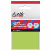 Стикеры Attache Economy 51x51 мм неоновый зеленый (1 блок, 100 листов)