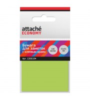 Стикеры Attache Economy 51x51 мм неоновый зеленый (1 блок, 100 листов)