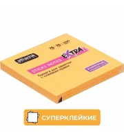 Стикеры Attache Selection Extra 76х76 мм неоновые оранжевые (1 блок, 100 листов)