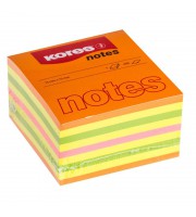 Стикеры Kores 75х75 мм неоновые 4 цвета (1 блок, 450 листов)