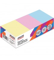 Стикеры 76x51 мм Attache Economy пастельные 3 цвета (12 блоков по 100 листов)