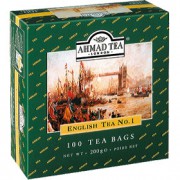 Чай AHMAD English N1 черный, ярлычок, 100пак.