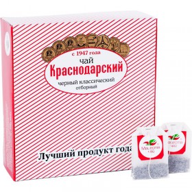 Чай Краснодарский с 1947 года черный 100 пакетиков