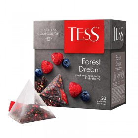 Чай Tess Forest Dream черный с лесными ягодами 20 пакетиков