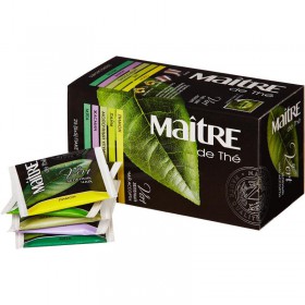 Чай Maitre Зеленый ассорти 25 пакетов