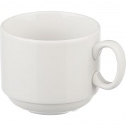 Чайная пара Добруш Экспресс фарфоровая белая чашка 220 мл/блюдце (артикул производителя 6С1628Ф34)