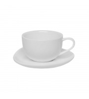 Кофейная пара Tudor England Royal White фарфоровая белая чашка 90 мл/блюдце (артикул производителя TU9999-2)