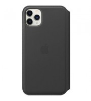 Чехол Apple Leather Folio для iPhone 11 Pro Max кожаный черный MX082ZM/A