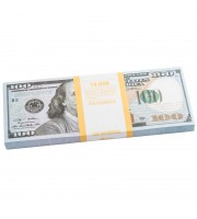 Деньги сувенирные Забавная Пачка 100 долларов, 89449