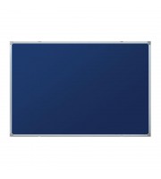Доска текстильная 60x90 см Attache цвет покрытия синий алюминиевая рама