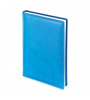 Ежедневник недатированный Attache Velvet искусственная кожа A5 136 листов синий флуор (145x205 мм)
