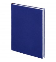 Ежедневник недатированный Attache Ideal балакрон А5 136 листов синий (145x205 мм)