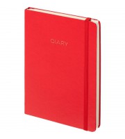 Ежедневник недатированный Attache Diary искусственная кожа А5 136 листов красный (140x200 мм)