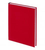 Ежедневник недатированный Attache Ideal New балакрон A5+ 136 листов красный (146х206 мм)