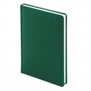 Ежедневник недатированный Attache Velvet искусственная кожа А5+ 136 листов темно-зеленый (145x205 м ...