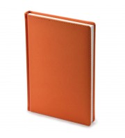 Ежедневник недатированный Attache Velvet искусственная кожа A5+ 136 листов оранжевый (146х206 мм)