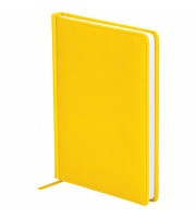 Ежедневник недатированный, A5, 136л., кожзам, OfficeSpace "Winner", желтый