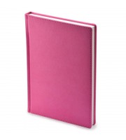 Ежедневник недатированный Attache Velvet искусственная кожа A5+ 136 листов розовый (146х206 мм)