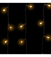 Гирлянда светодиодная Айсикл(бахрома) 176, 4,8х0,6м, 230В, ТЕПЛ БЕЛ 255-156
