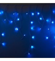 Гирлянда светодиодная Айсикл(бахрома) 152, 4,8х0,6 м, 230В, синие 255-136-6