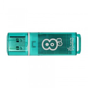 Флеш-память SmartBuy Glossy series 8Gb USB 2.0 зеленая