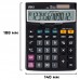 Калькулятор настольный Deli 1630 12-разрядный черный 188x140х44 мм