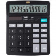Калькулятор настольный Deli 837 12-разрядный черный 148х120х52 мм