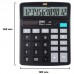 Калькулятор настольный Deli 837 12-разрядный черный 148х120х52 мм