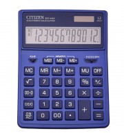 Калькулятор настольный Citizen SDC-444X 12-разрядный темно-синий 204х155х33 мм