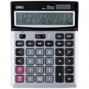 Калькулятор настольный Deli 1654 12-разрядный серебристый 186х147х39 мм