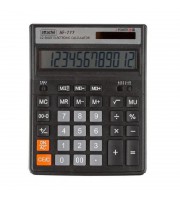 Калькулятор настольный Attache AF-777 12-разрядный черный 200х155х32 мм