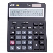 Калькулятор настольный Deli E39259 16-разрядный черный 192х148х45 мм