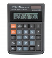 Калькулятор настольный компактный SDC-022S/022SR 10-разрядный черный (120x87x23 мм)