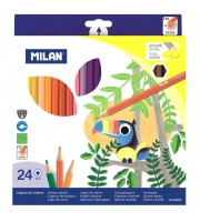 Карандаши цветные Milan 24 цвета шестигранные