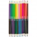 Карандаши цветные №1 School Шустрики 24 цвета (двухсторонние) трехгранные