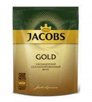 Кофе растворимый Jacobs Gold 140 г (пакет)