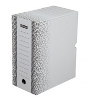 Короб архивный с клапаном OfficeSpace "Standard" плотный, микрогофрокартон, 150мм, белый, до 1400л.