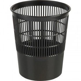 Корзина для мусора Luscan 14 л пластик черная (26х30 см)