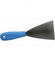 Скребок FBK 80мм нержавеющая сталь-1мм, ручка пластик синий 88080-2