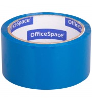 Клейкая лента упаковочная OfficeSpace, 48мм*40м, 45мкм, синяя, ШК