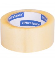 Клейкая лента упаковочная OfficeSpace, 48мм*100м, 45мкм, ШК