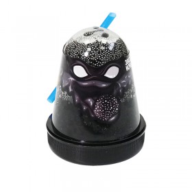 Слайм Slime "Ninja. Звездная ночь", с пенопластовыми шариками, черный, 130г